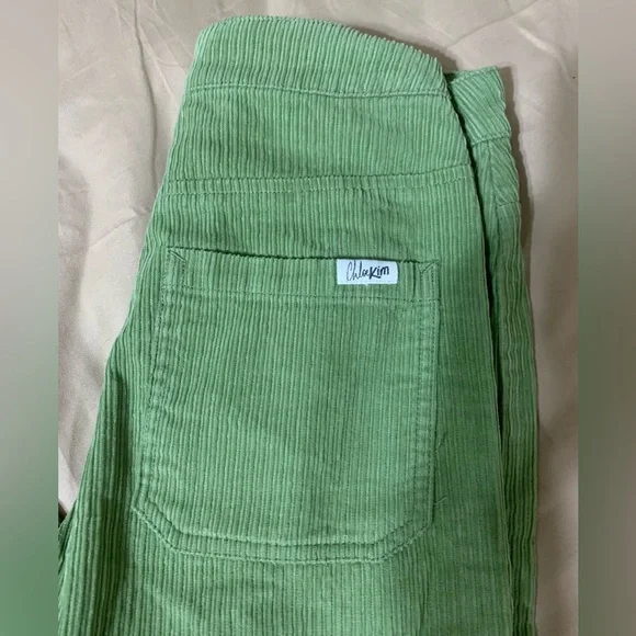 Roxy x Chloe Kim Green Corduroy Pants - Picture 8 of 13
